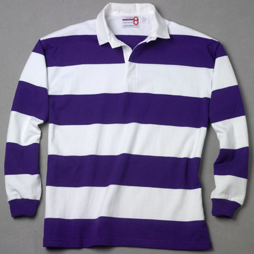 White Purple Rugby Shirt – number 8 