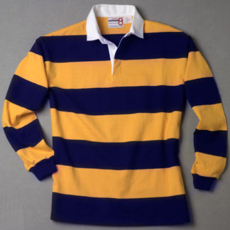 Gold Navy Rugby Shirt – number 8 rugby shirts