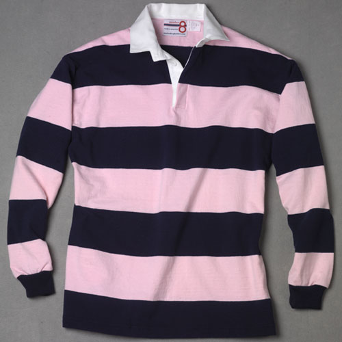 Pink Black Rugby Shirt – number 8 rugby shirts