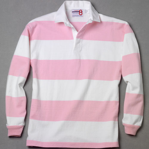 White Pink Rugby Shirt – number 8 rugby shirts